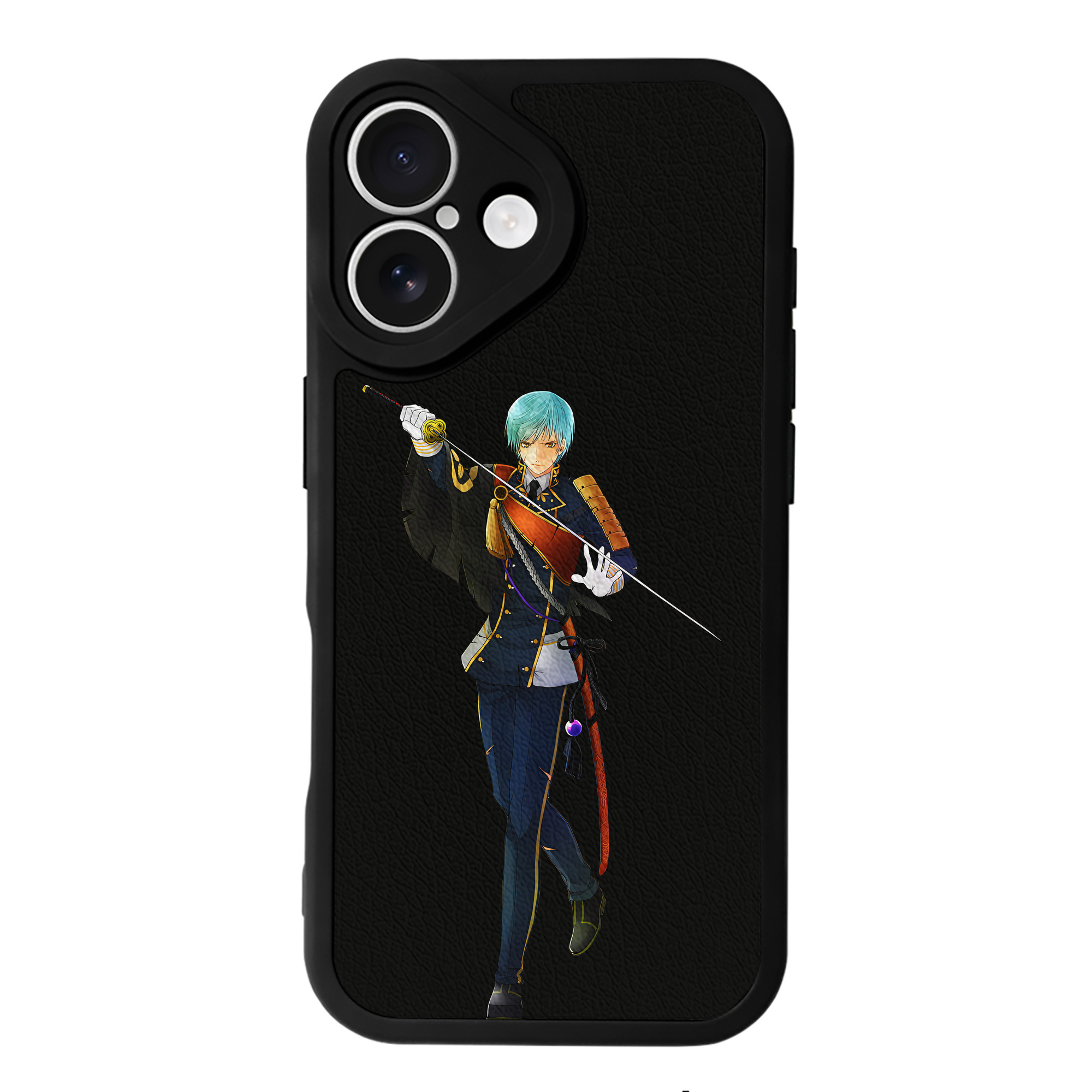 （画像用） 刀剣乱舞 Touken Ranbu 【iPhone 16シリーズ対応】シリコンスマホケース（レザー調） 材質：シリコン